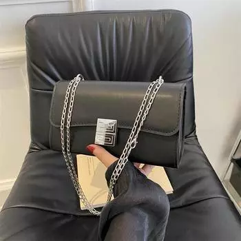 2024 зимняя новая модная сумка женская текстура универсальная одинарная сумка-мессенджер цепная сумка простой дизайн продвинутый белый