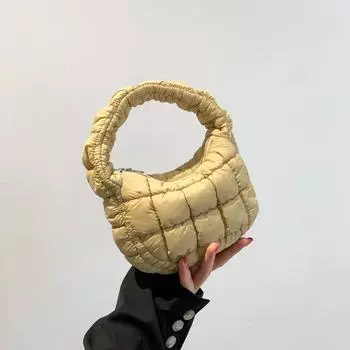 2024 зимняя новая сумка женская модная иностранная сумка в стиле ретро простая сумка-ведро нишевая простая сумка чёрный