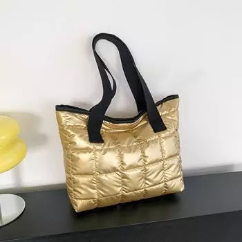 2024 зимняя новая сумка женская простая персонализированная сумка-тоут модная ретро сумка повседневная женская сумка через плечо чёрный