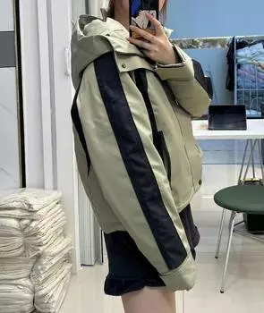 2024 зимняя женская куртка-пуховик Outdoor Basic Parker White Duck Down Warm Jacket Three-proof Fabric Tide S чёрный