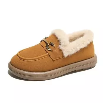 2024Le Fu Shoes Pregnant Women s Anti Slip Snow Boots Women s Winter Outerwear Soft Bottom Versatile Plush Casual Cotton Shoes 35 зелёный