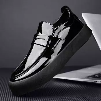 2024Лоферы Обувь для мужчин Зима Плюс бархат Удобная мужская обувь Мокасины Модная обувь Мужская обувь без застежек Мужская обувь на плоской подошве Мужская повседневная обувь 39