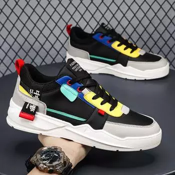 2024Men s Low-top Sneakers Trend Youth Student Casual Shoes Outdoor Sports Men s Shoes Mens Luxury Shoes Men Designer Sneakers 39 бежевый