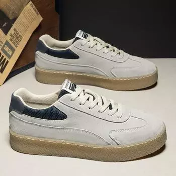 2024Новинка, мужские мокасины из натуральной замши, повседневная кожаная плоская дизайнерская обувь, натуральная кожа, шнуровка, оксфорды, кроссовки для бега 39 серый