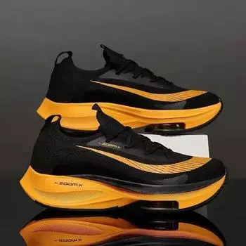 2024Новые кроссовки для марафона, мужские кроссовки с воздушной подушкой, сетчатые дышащие повседневные туфли, унисекс, комфортные спортивные кроссовки для тренировок 36