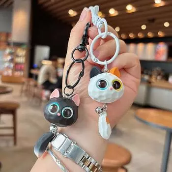 2024Новый креативный брелок для ключей с изображением кота Kawaii, очаровательная сумка, кулон для аксессуаров, рюкзак, телефон, кошелек, подарок на Хэллоуин, Рождество