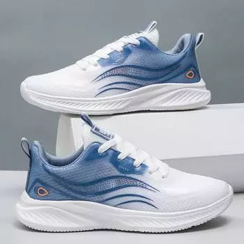 2024Пара классических модных трендовых покупок повседневных кроссовок для молодежи на открытом воздухе с мягкой подошвой, ультралегкие кроссовки для бега 36 черный белый