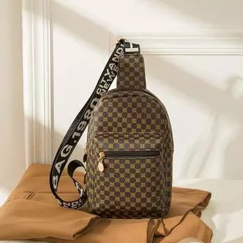 2024Женская сумка Маленькая сумка Женская сумка Модная простая сумка-мессенджер Женская нагрудная сумка с принтом