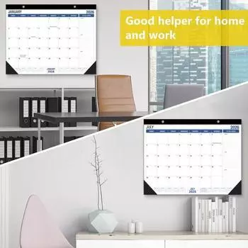 2025-2026 Настольный календарь Большой настольный календарь работает июль. 2025 - Декабрь. 2026 18-месячный настольный/настенный планировщик с защитой углов для школьного домашнего офиса