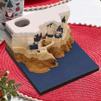 2025 3D Арт Календарь Украшения Бумажная Скульптура Блокнот Бумажная Скульптура Календарь Украшения Дома Скульптура Искусство Блокнот weekly calendar