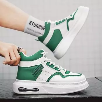 2025 autumn and winter new fashion little white shoes to help students tide with sports board shoes live broadcast casual men s shoes 39