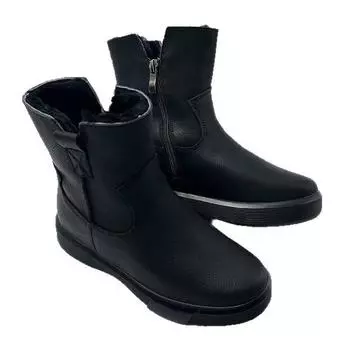 2025 autumn and winter new leather Martin boots women s thermal velvet boots women s versatile retro platform snow boots short boots 35