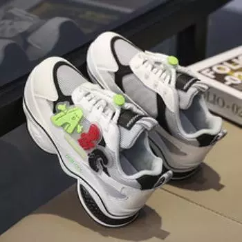 2025 autumn and winter new versatile and comfortable four-season sports shoes mesh casual shoes platform men s childrensShoes 31 бежевый