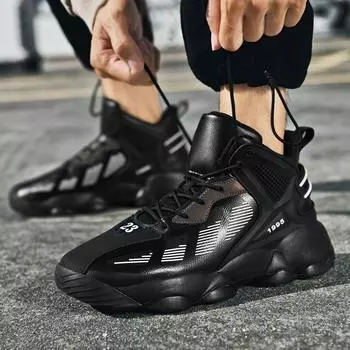 2025 autumn extra large size high top basketball shoes men s shoes sports running shoes actual combat sneakers 48 dad trendy shoes 39