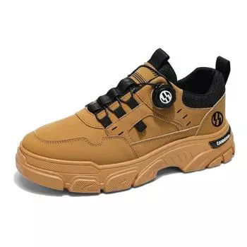 2025 Autumn Men s Trend Breathable Workwear Casual Board Shoes with Thick Sole and Mesh Lining 40 чёрный