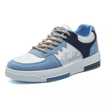 2025 Autumn New Board Shoes Men s Sports and Leisure Little White Shoes Cross Border Wholesale 44 светло-синий