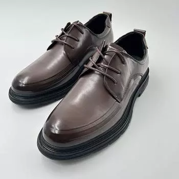 2025 autumn new business dress leather shoes men s British style casual trend leather men s single shoes shallow mouth leather shoes 38