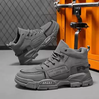 2025 autumn new Martin boots men s casual versatile breathable sports shoes Korean version of British style tooling big head shoes tide 39