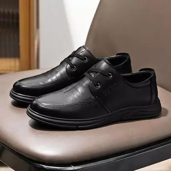 2025 autumn new men s leather shoes business casual one-pedal lazy shoes formal British style suit men s shoes 39