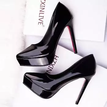 2025 autumn versatile new small fresh girl single shoes sexy high heels women s thin heels black professional square head shoes 34