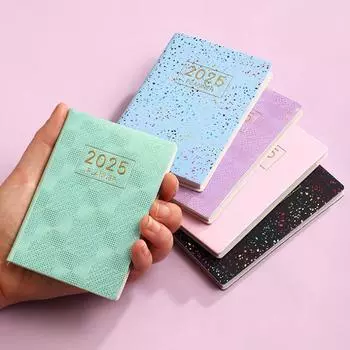 2025 Блокнот Планировщик Ежедневник A7 Книга для рисования Офис Kawaii Канцелярские принадлежности Дневник Блокноты Дневник Милая Записная книжка A7