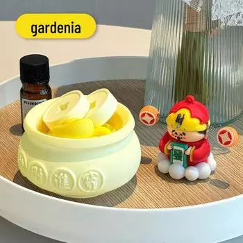 2025 Бог Богатства Автомобильный Гипсовый Ароматерапевтический Орнамент - Праздничный Подарок на Новый Год и Новоселье