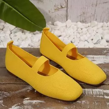 2025 Breathable Mesh Summer New Plus-size Flat Low Fabric Solid Color Casual Work Slip-on Bean Shoes Women Shoes Shoes Slip On 36