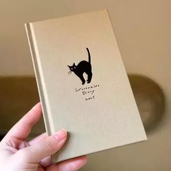 2025 Cate Notebook Цветная страница Дизайн Стиль Школьный блокнот Отрывок из дневника студенческих воспоминаний Школьный блокнот