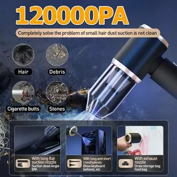 2025 Циклонный фильтр аккумуляторная батарея для машинных принадлежностей ручной мощный беспроводной автомобильный пылесос мини-мойка для автомобиля