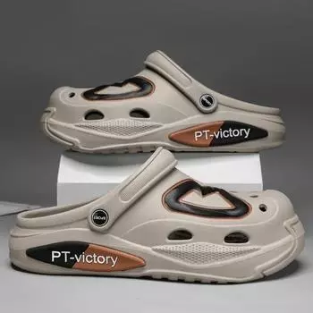 2025 Classic Beach Shoes And Casual Slippers Adult Casual Shoes Comfortable Shoes Indoor Breathable Classic Slipper For Men 40 чёрный