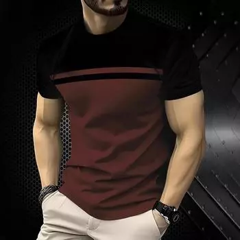 2025 Досуг 3D футболки Смешные летние одежды футболка с коротким рукавом модные цветные футболки для мужчин трендовый топ S