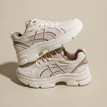 2025 Douyin live high quality brick and mortar store mesh sports shoes lace-up women s shoes four seasons sports outdoor running shoes 35