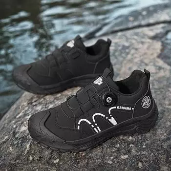 2025 Douyin, высококачественные водонепроницаемые туфли для прямой трансляции из кожи с вращающейся пряжкой, повседневные туфли для сёрфинга в гонконгском стиле, белые туфли для мужчин 39 бежевый