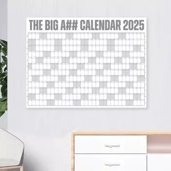2025 Dry Erase Calendar Large Yearly Planner for Wall 47 X 35 Horizontal Layout хаки