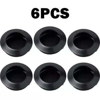 2025 Дверная ручка раздвижная простая внешняя нержавеющая сталь 41*10 мм 6 шт. скошенный черный шкаф для длительного использования