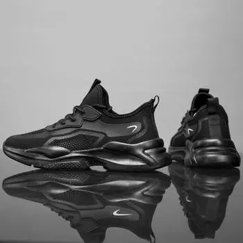 2025 дышащая полая сетчатая обувь сетчатые кроссовки корейская версия универсальные маленькие белые туфли на платформе для бега папы модная обувь 39 белый