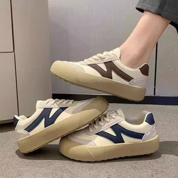 2025 early autumn new design bone little white shoes female students ins Korean version of versatile platform casual sports shoes 35