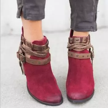 2025 European American Retro Women s Boots Autumn and Winter New Item Metal Belt Buckle Design Sense High-heeled Women s Boots 34 чёрный