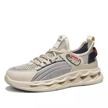 2025 Flying Knitting Shoes Spring and Summer New Mesh Sneakers, Casual Men s Shoes, Dad Shoes, Versatile Student Fashion Shoes 39 чёрный