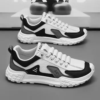 2025 Forrest Gump мужские летние дышащие сетчатые спортивные кроссовки для отдыха маленькие белые туфли для подростков с одной педалью для прямой трансляции взрыв 39