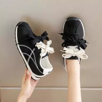 2025 four seasons Douyin Internet celebrity suede sports shoes women s leisure outdoor brick and mortar store running shoes versatile women s shoes 35 бежевый