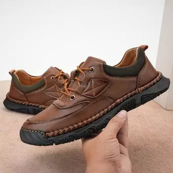 2025 Four Seasons Men s Boots Casual Large Size Padded Soles Casual Shoes Men s New Outdoor Low State Men s Shoes 38 чёрный