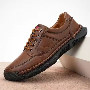 2025 Four Seasons Men s Casual Large Size Padded Sole Casual Shoes Men s New Outdoor Low Bang Men s Shoes Household Shoes 38 темно-коричневого