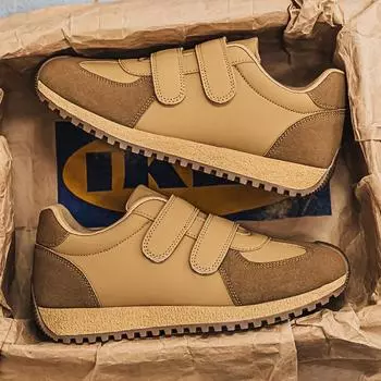 2025 four seasons new thick-soled heightened suede breathable sports Forrest Gump shoes Internet celebrity Hong Kong style catwalk men s shoes trend 39 чёрный