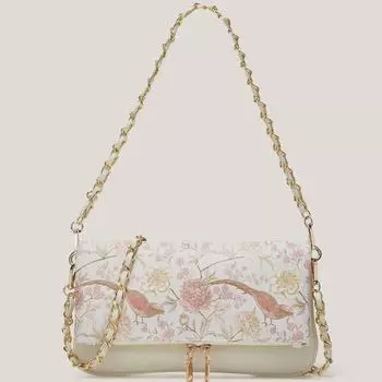 2025 г. Женская сумка через плечо и подмышку с вышивкой в китайском стиле