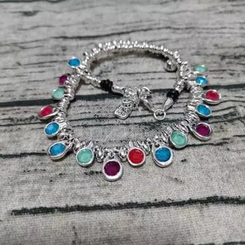 2025 Геометрическое многоцветное хрустальное ожерелье в дамских романтических украшениях Подарочная сумка