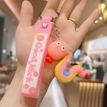 2025 год благоприятный змея кукла кулон брелок год подарок ювелирные изделия креативный брелок украшение женская сумка подвески шарм подарок жёлтый