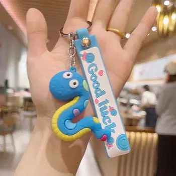 2025 год благоприятный змея кукла кулон брелок год подарок ювелирные изделия креативный брелок украшение женская сумка подвески шарм подарок жёлтый