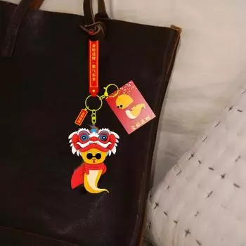 2025 год змеи брелок фен-шуй змея амулет кулон китайский новый год B