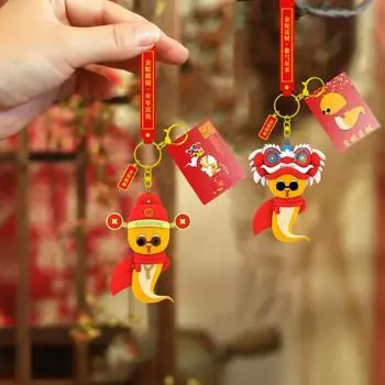 2025 год змеи брелок фен-шуй змея амулет кулон украшение на китайский новый год A